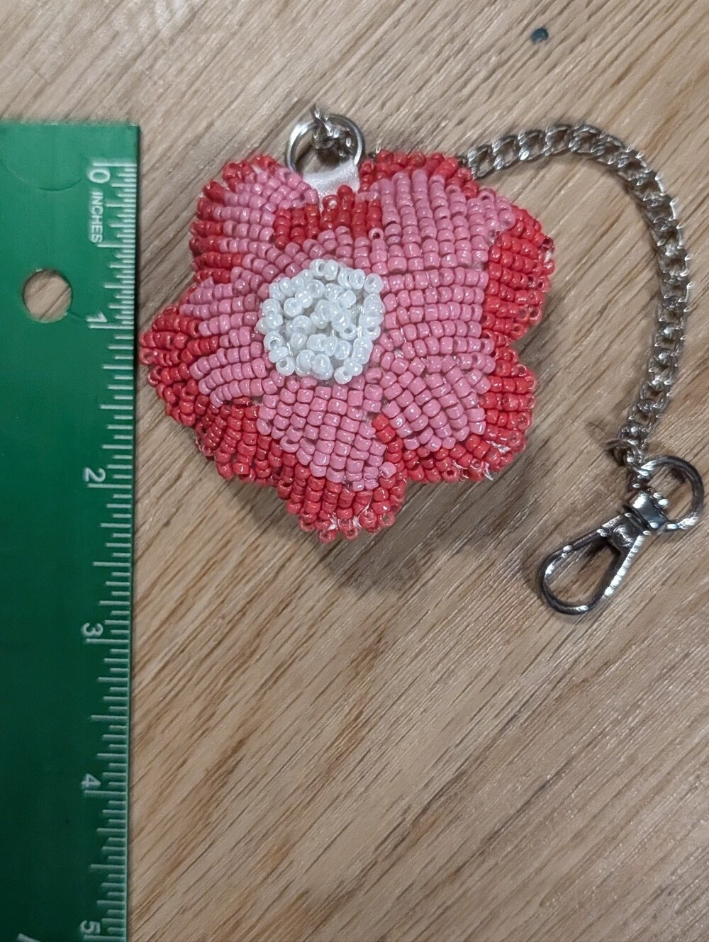 Hand-beaded 3D Bag Charms Lot; 9pc Flowers - Picture 6 of 16